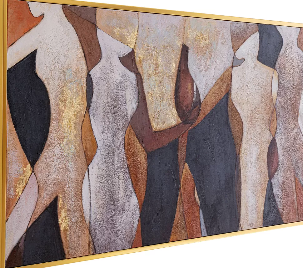 Obrazy-KARE Design Obraz Kolorowy Abstrakcja Kobiety 160x80 Cm