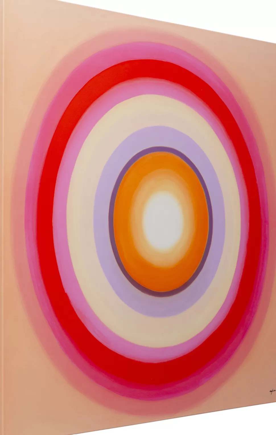 Obrazy-KARE Design Obraz Kolorowy Płótno Bawełniane Okręgi 120x120 Cm