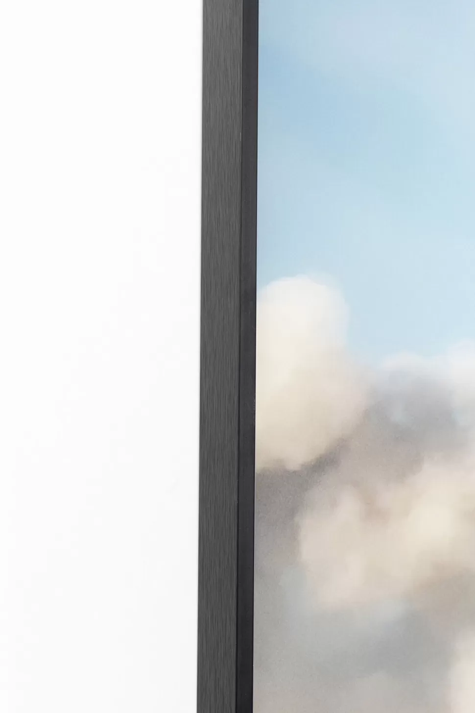 Obrazy-KARE Design Obraz Kolorowy Słoń W Chmurach Rama Czarna Z Aluminium 150x100 Cm