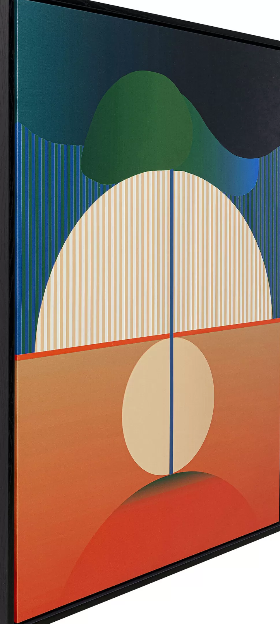 Obrazy-KARE Design Obraz Kolorowy Wschód Słońca Rama Czarna 75x100 Cm
