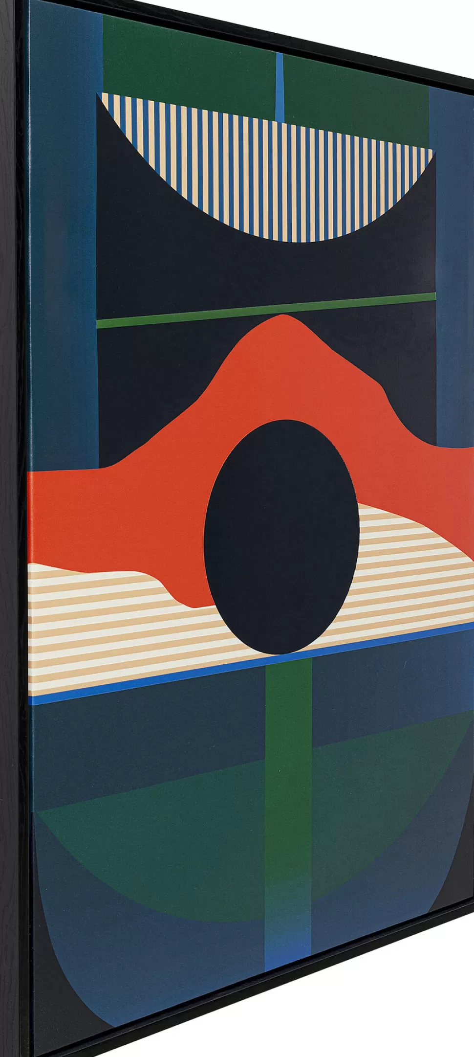 Obrazy-KARE Design Obraz Kolorowy Zachód Słońca Rama Czarna 75x100 Cm