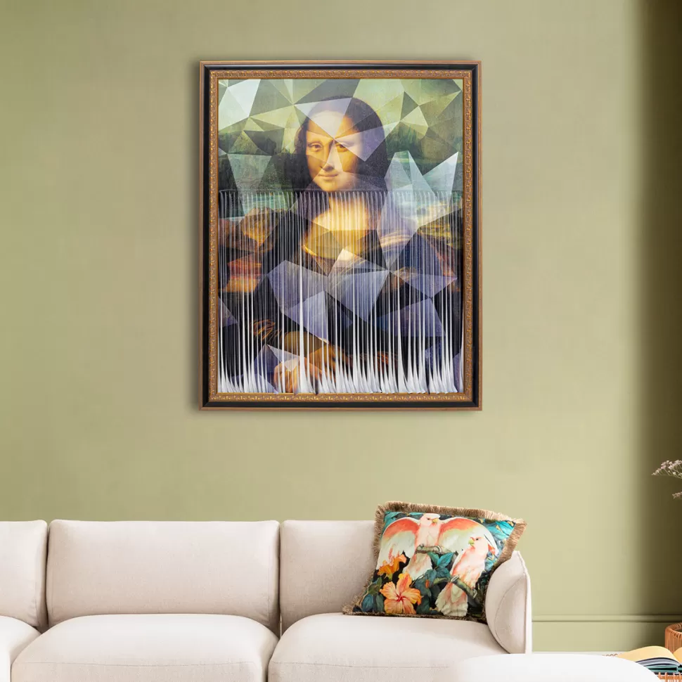 Obrazy-KARE Design Obraz Ma­de­moi­selle Lisa 130x163 Cm