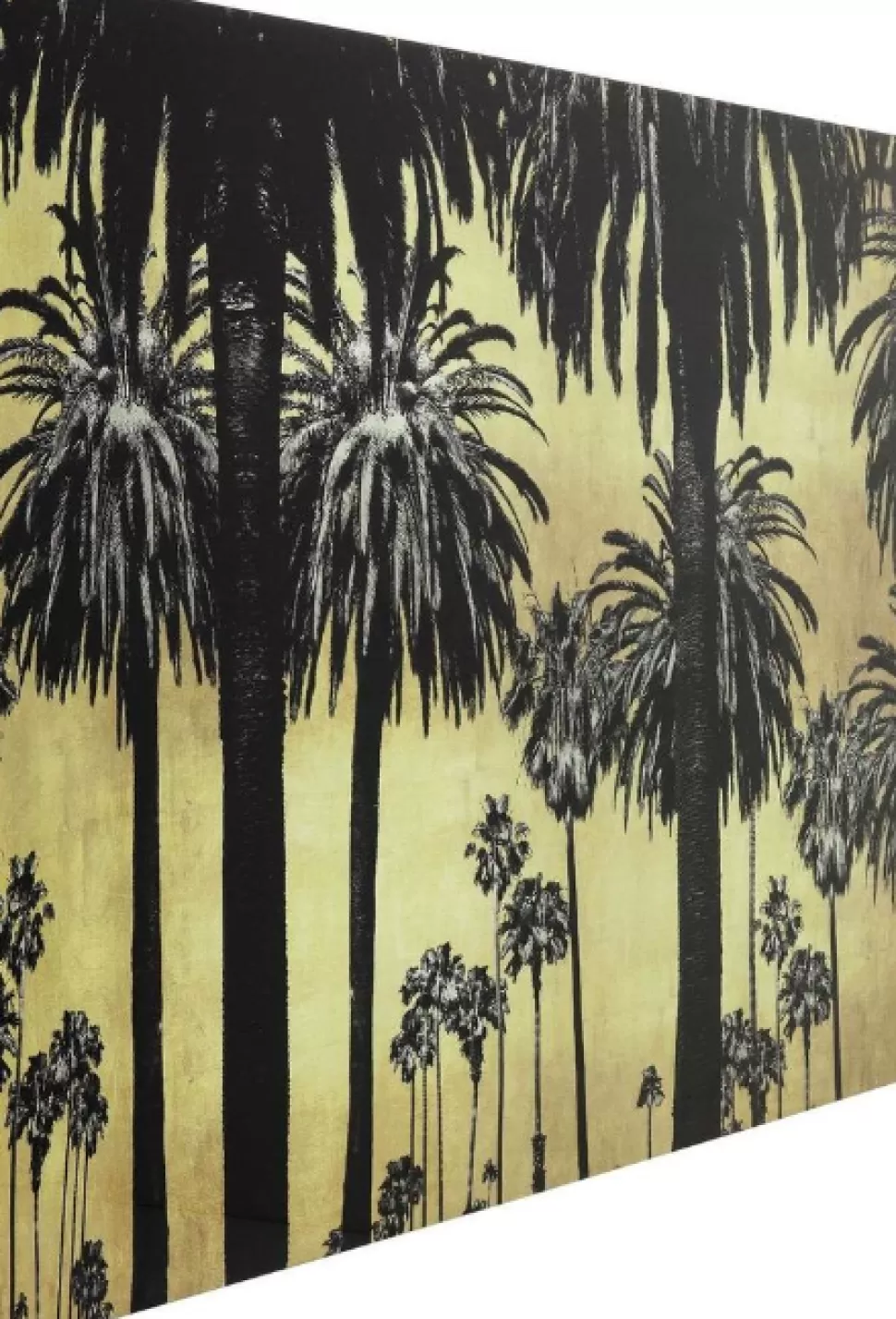 Obrazy-KARE Design Obraz Metallic Palms 180x120 Cm
