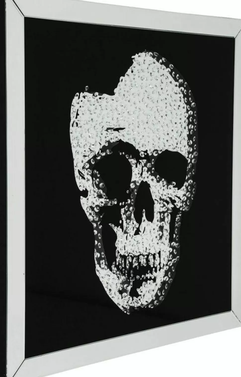 Obrazy-KARE Design Obraz Mirror Skull 100x100 Cm