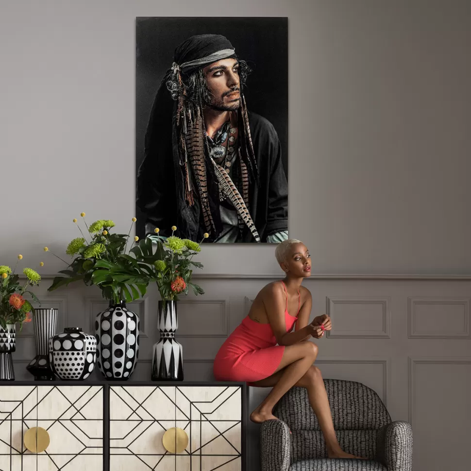 Obrazy-KARE Design Obraz Pirate 80x120 Cm