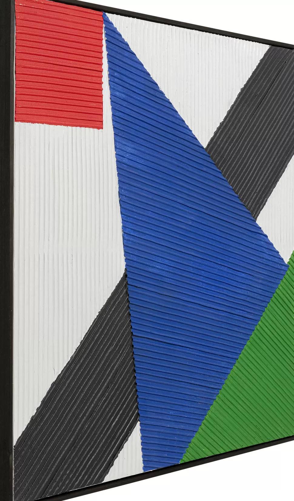 Obrazy-KARE Design Obraz Ręcznie Malowany Kolorowy Geometryczny 100x100 Cm