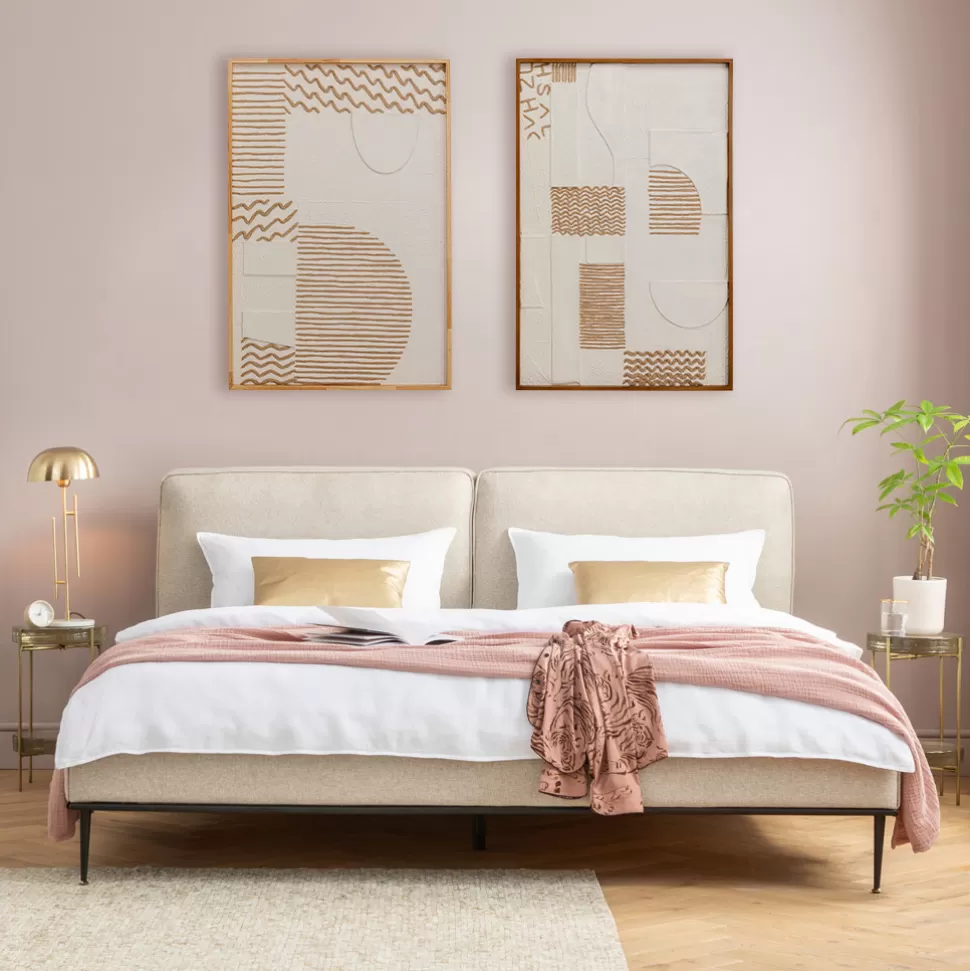 Obrazy-KARE Design Obraz Sandy Geometric 81x122 Cm