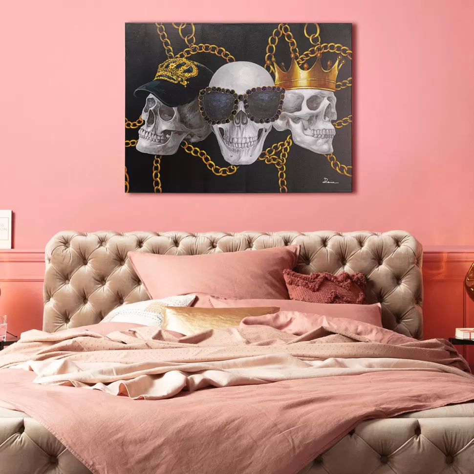 Obrazy-KARE Design Obraz Skull Gang 120x90 Cm