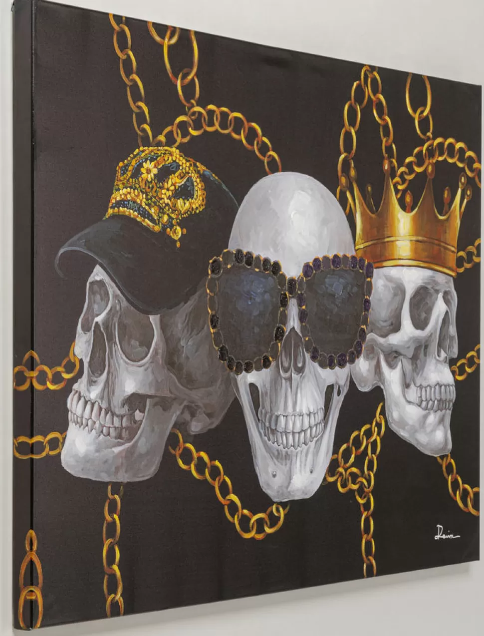 Obrazy-KARE Design Obraz Skull Gang 120x90 Cm
