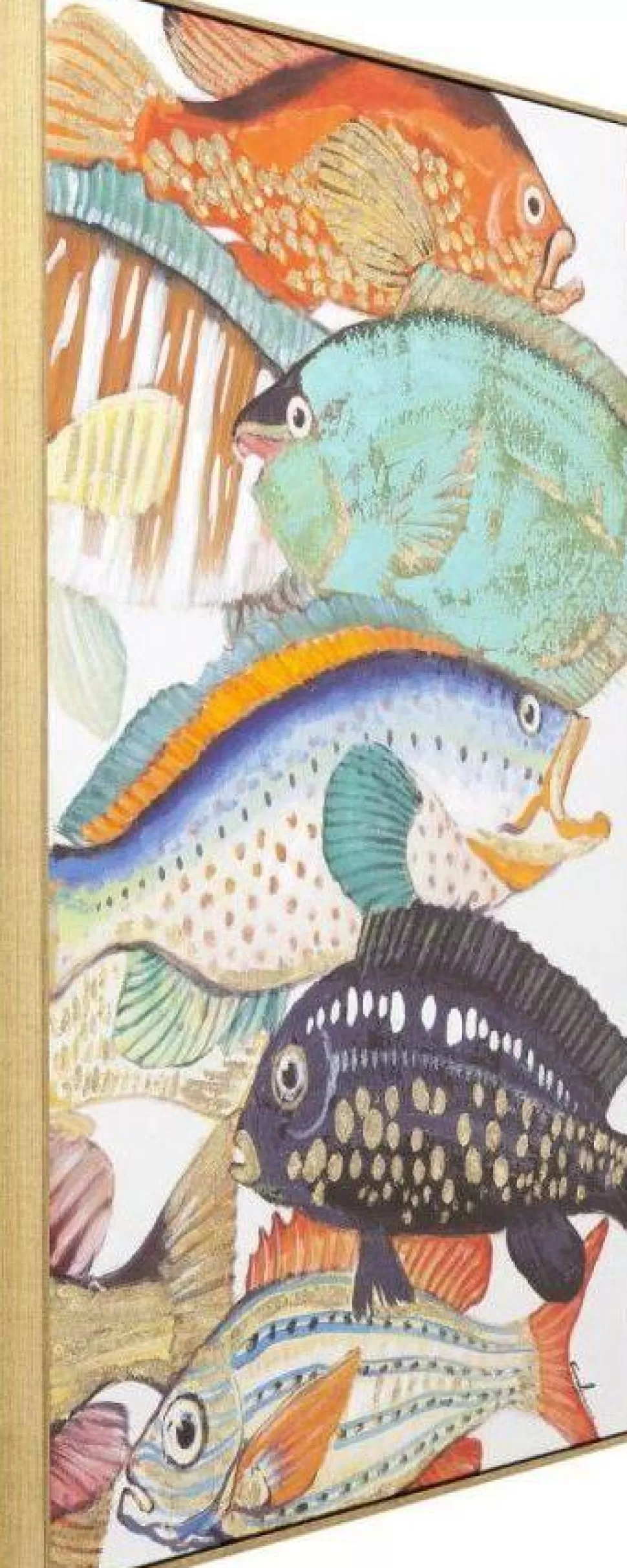 Obrazy-KARE Design Obraz Touched Fish Meeting Two 70x100 Cm