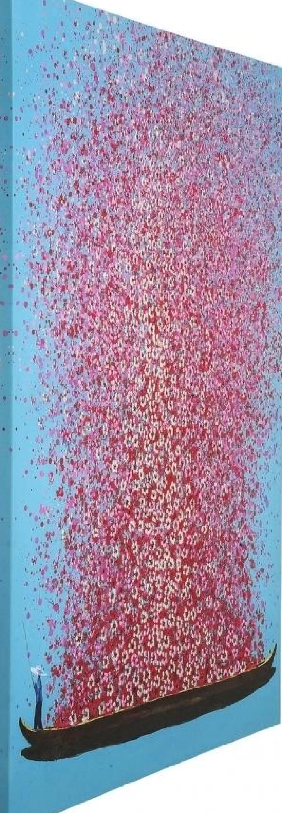 Obrazy-KARE Design Obraz Touched Flower Boat 120x160 Cm Kolorowy