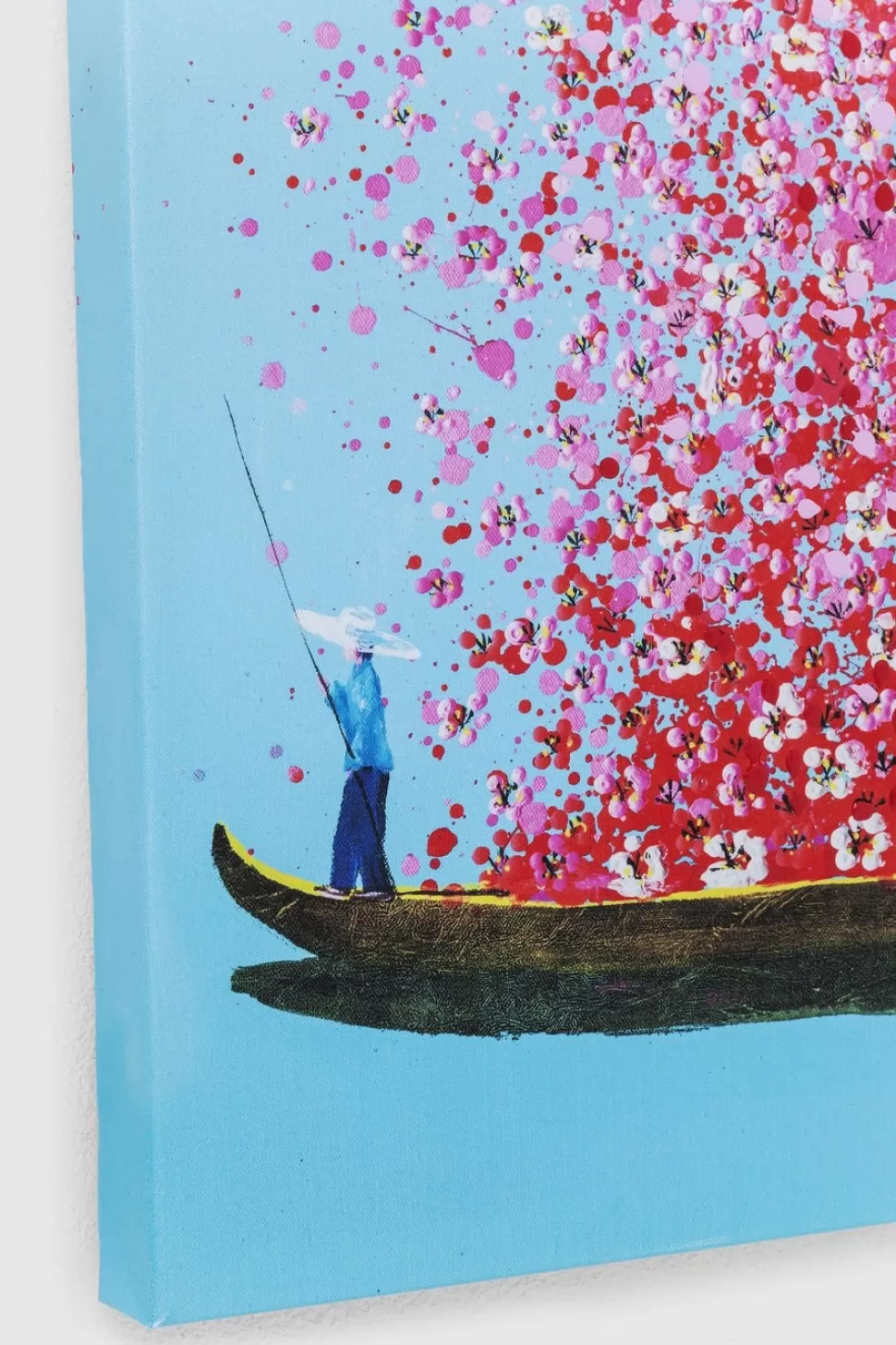 Obrazy-KARE Design Obraz Touched Flower Boat 80x100 Cm Kolorowy