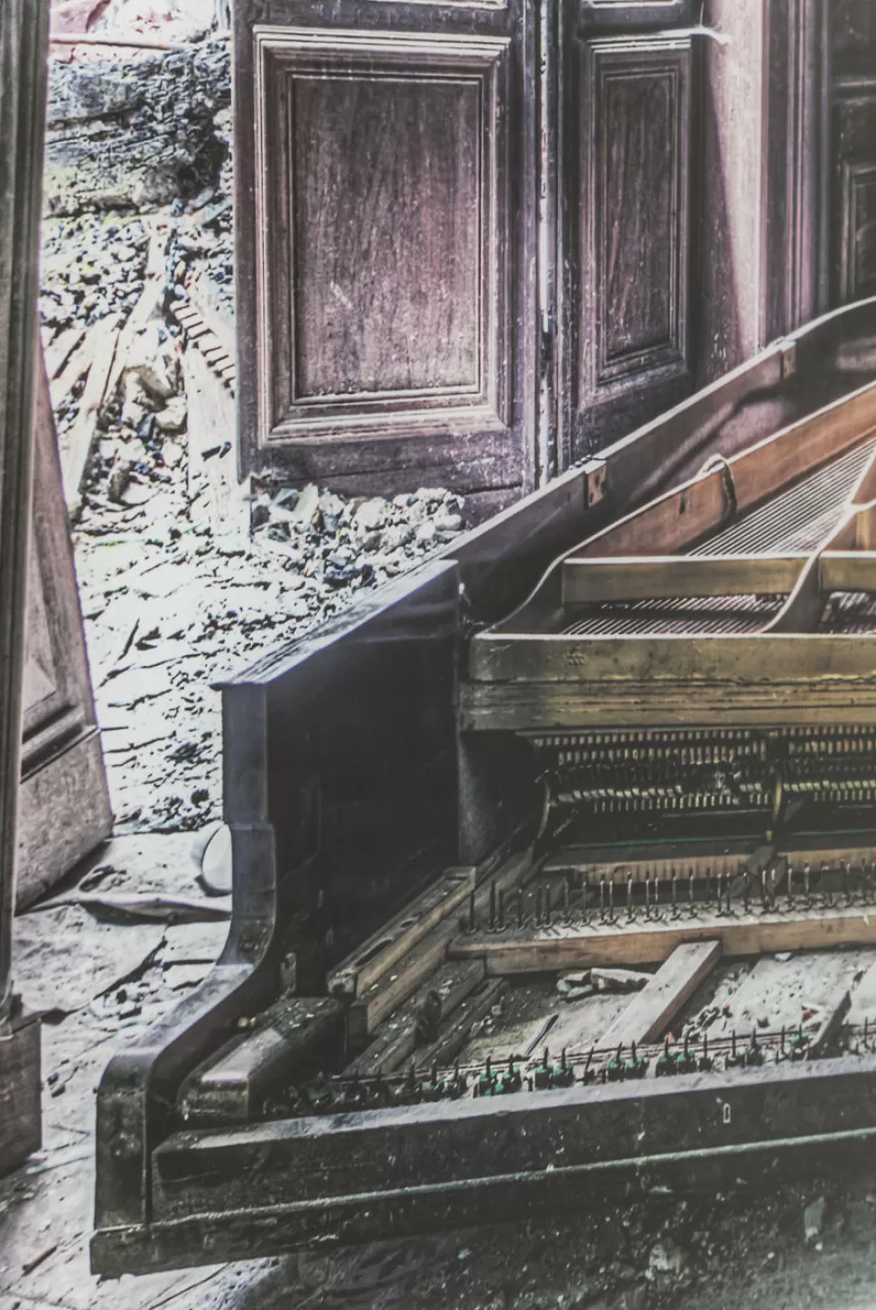 Obrazy-KARE Design Obraz Vintage Piano Room 150x100 Cm