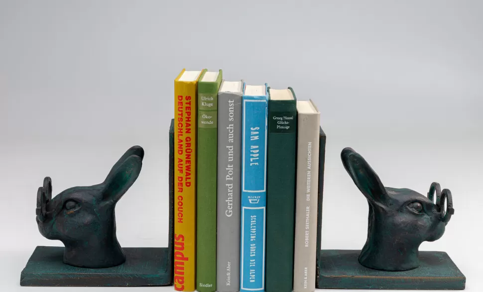 Podpórki Na Książki-KARE Design Podpórki Na Książki Smart Rabbit 2 El. 32x18 Cm Aluminium