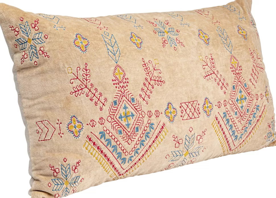 Poduszki Dekoracyjne-KARE Design Poduszka Dekoracyjna Beżowa Z Kolorowymi Wzorami 60x35 Cm