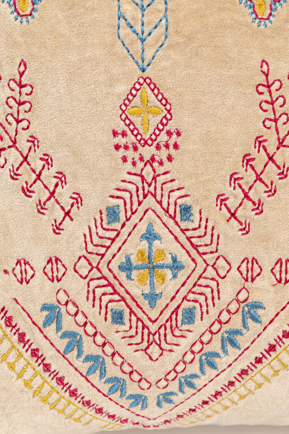 Poduszki Dekoracyjne-KARE Design Poduszka Dekoracyjna Beżowa Z Kolorowymi Wzorami 60x35 Cm