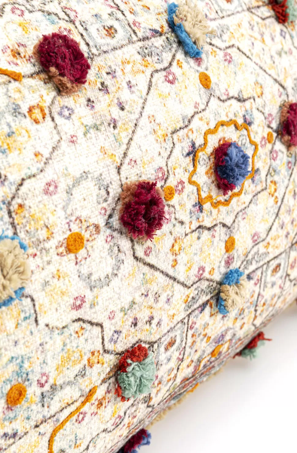 Poduszki Dekoracyjne-KARE Design Poduszka Dekoracyjna Desna Patchwork Creme Multi 60x35 Cm