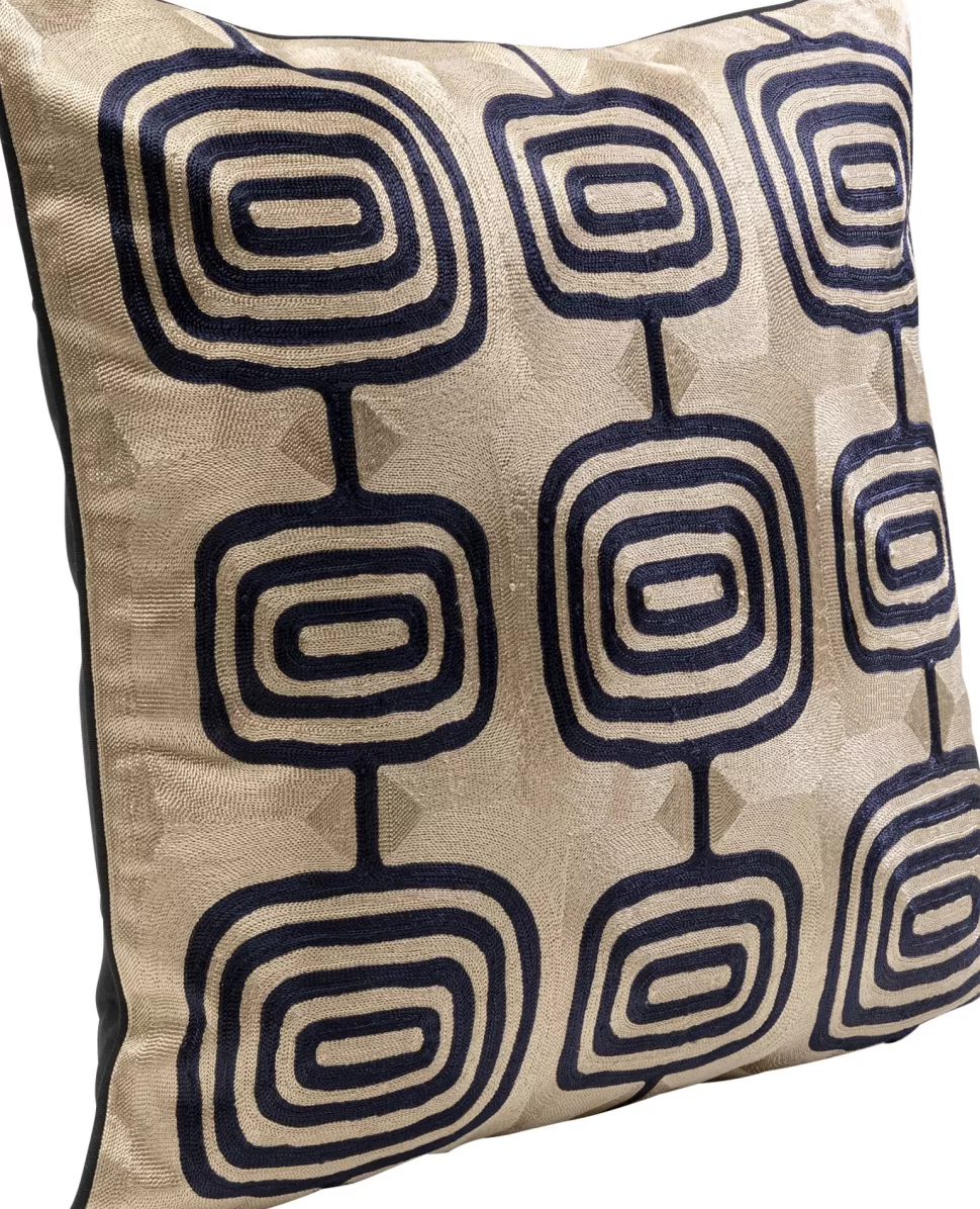 Poduszki Dekoracyjne-KARE Design Poduszka Dekoracyjna Nowoczesna Z Czarnymi Wzorami 50x50 Cm