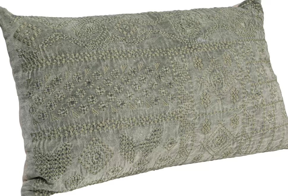 Poduszki Dekoracyjne-KARE Design Poduszka Dekoracyjna Zielona Wzory 60x35 Cm