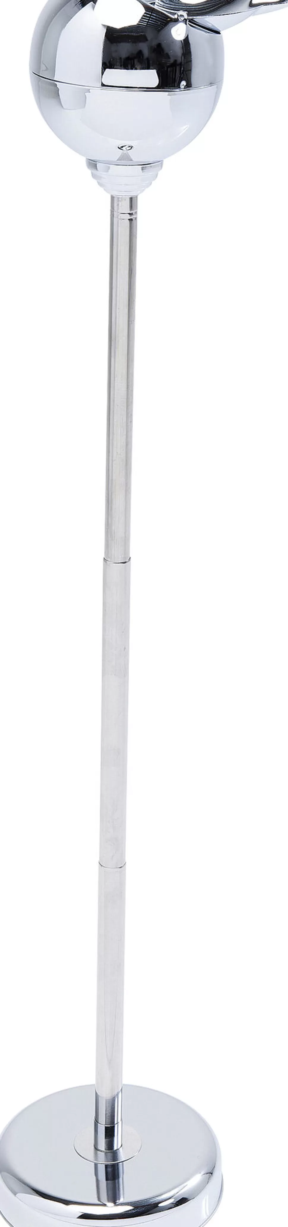 Popielniczki I Papierośnice-KARE Design Popielniczka Na Stojaku Stal Nierdzewna Regulacja Wysokości 37-72 Cm Połysk