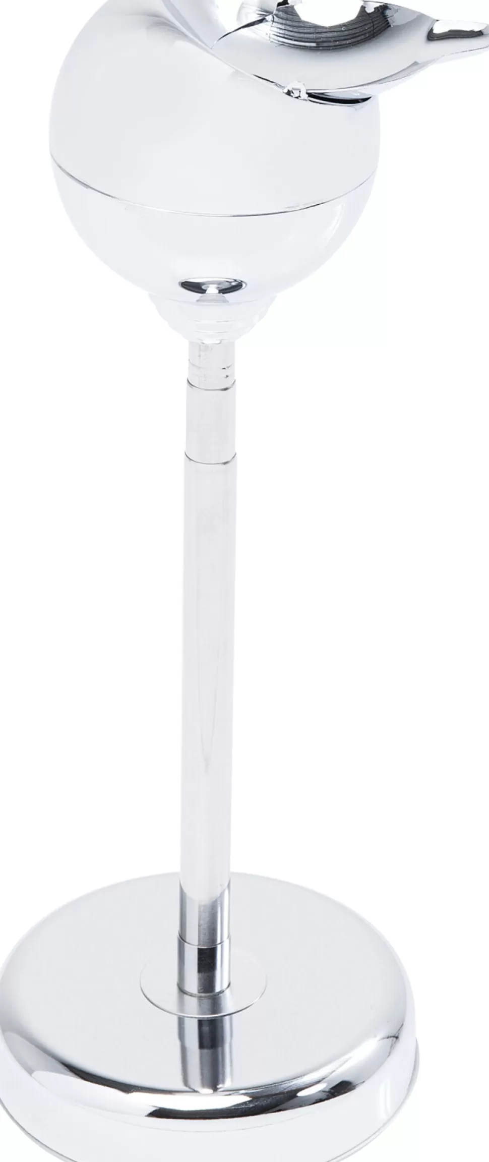 Popielniczki I Papierośnice-KARE Design Popielniczka Na Stojaku Stal Nierdzewna Regulacja Wysokości 37-72 Cm Połysk