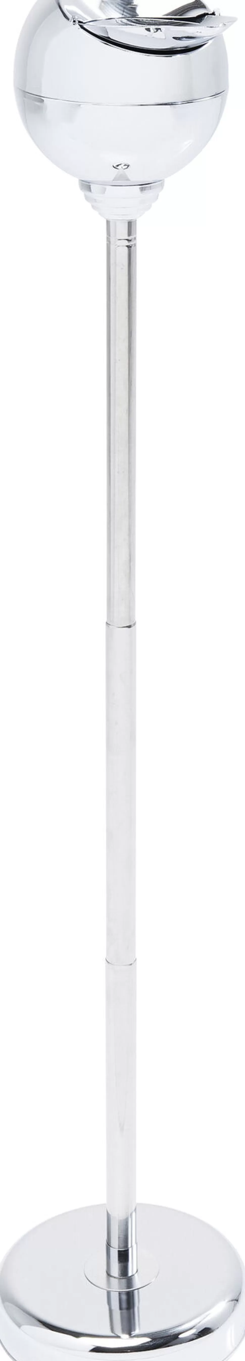 Popielniczki I Papierośnice-KARE Design Popielniczka Na Stojaku Stal Nierdzewna Regulacja Wysokości 37-72 Cm Połysk