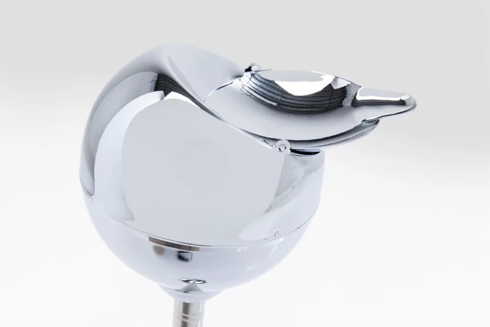 Popielniczki I Papierośnice-KARE Design Popielniczka Na Stojaku Stal Nierdzewna Regulacja Wysokości 37-72 Cm Połysk