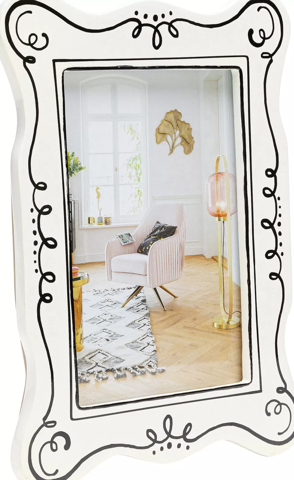 Ramki Na Zdjęcia-KARE Design Ramka Na Zdjęcia 10x17 Cm Biała Czarne Wzory