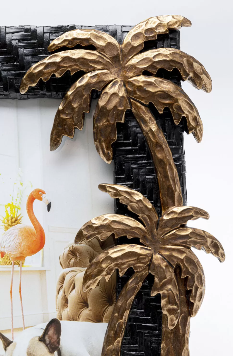Ramki Na Zdjęcia-KARE Design Ramka Na Zdjęcia Palm Beach 21x24 Cm Czarno-złota