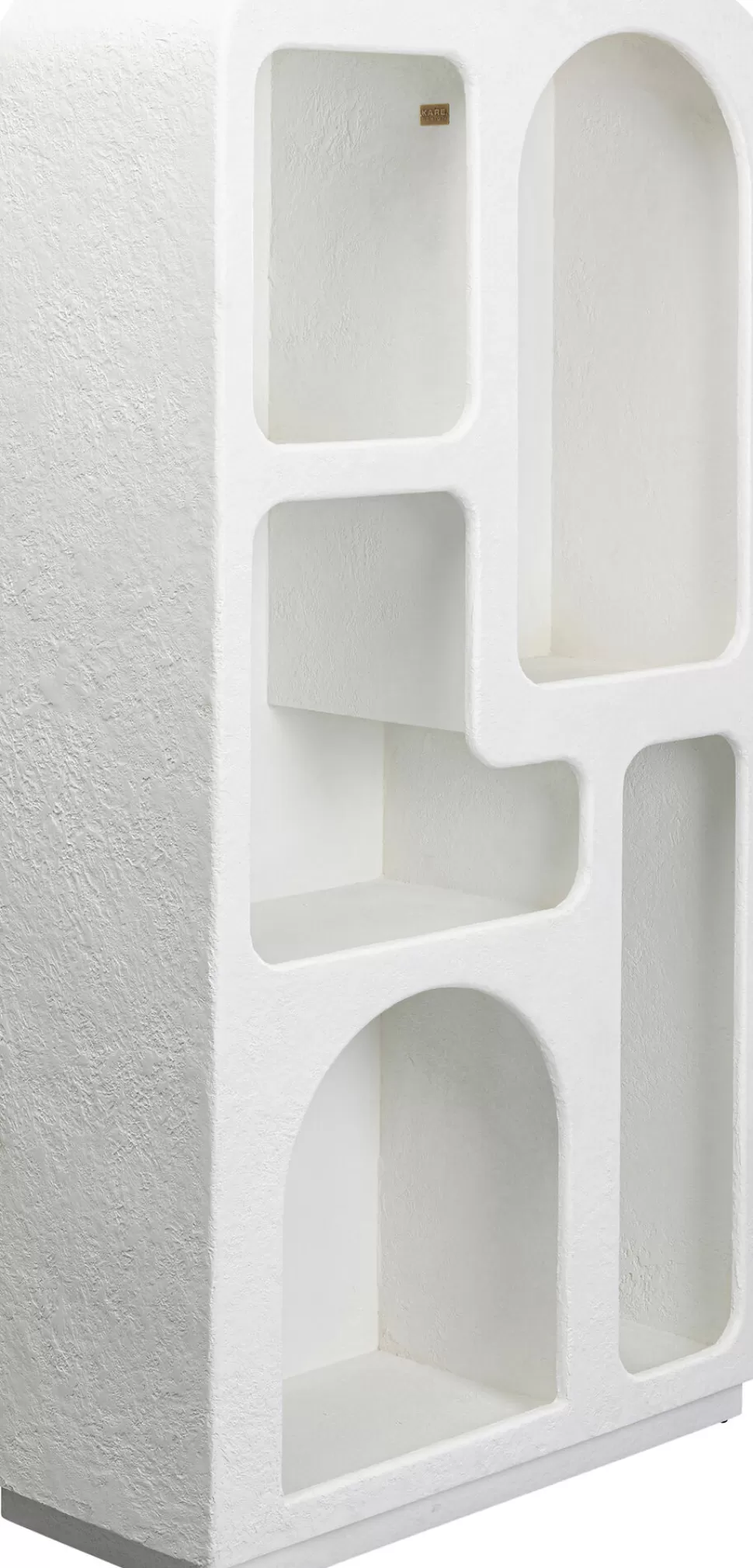 Regały-KARE Design Regał Do Salonu Biały Skandynawski Drewno I MDF 90x180 Cm
