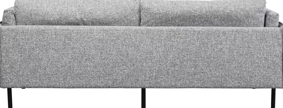 Sofy-KARE Design Sofa 3-osobowa W Kolorze Szarym Nogi Stalowe Czarne 230 Cm