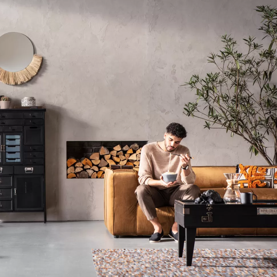 Sofy-KARE Design Sofa Cubetto 220 Cm Brązowa