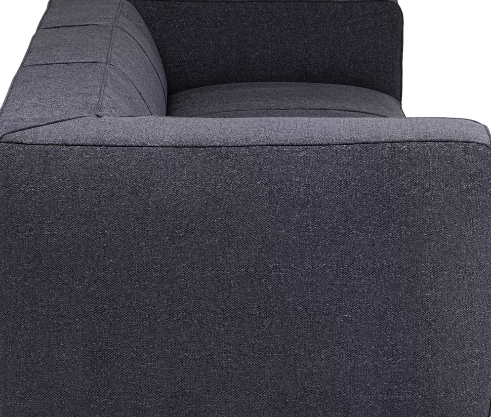 Sofy-KARE Design Sofa Cubetto Cord 3 Os. 220 Cm Ciemnoszara
