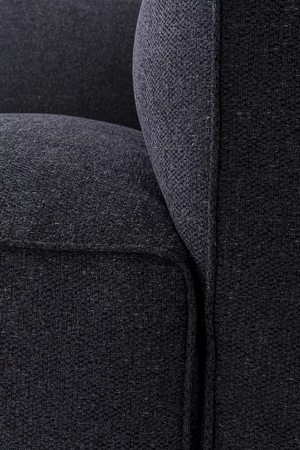 Sofy-KARE Design Sofa Cubetto Cord 3 Os. 220 Cm Ciemnoszara