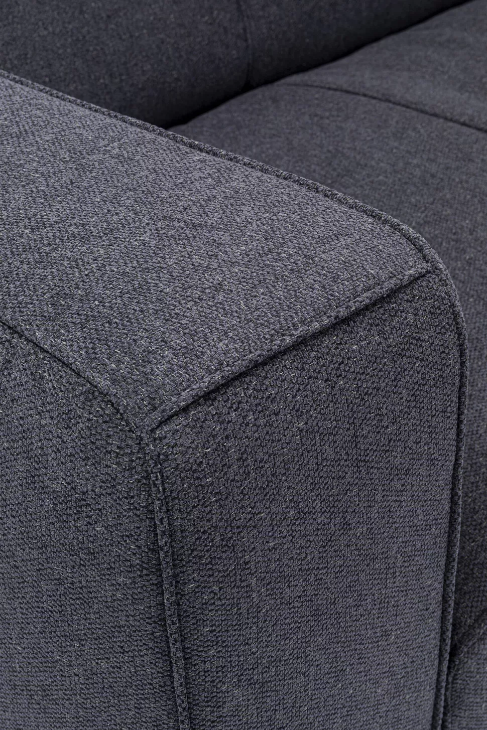 Sofy-KARE Design Sofa Cubetto Cord 3 Os. 220 Cm Ciemnoszara