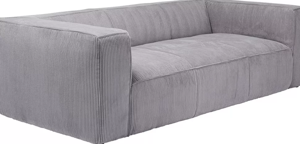 Sofy-KARE Design Sofa Cubetto Cord 3 Os. 220 Cm Jasnoszara