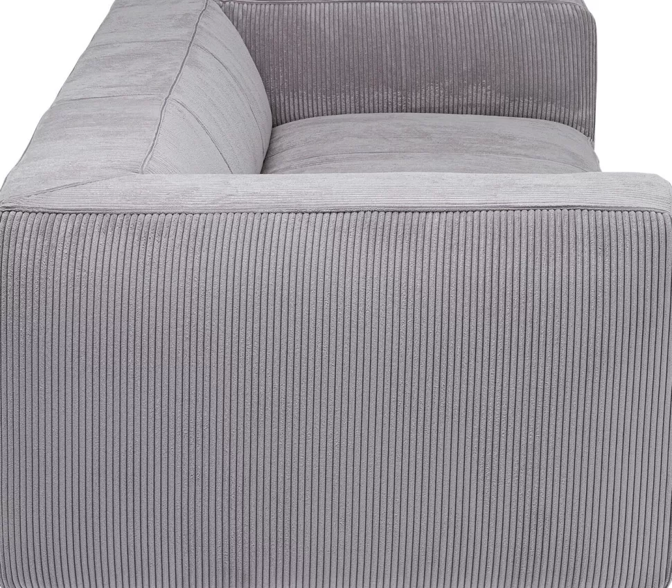 Sofy-KARE Design Sofa Cubetto Cord 3 Os. 220 Cm Jasnoszara