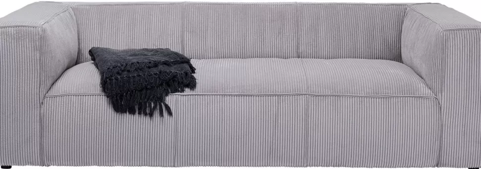 Sofy-KARE Design Sofa Cubetto Cord 3 Os. 220 Cm Jasnoszara