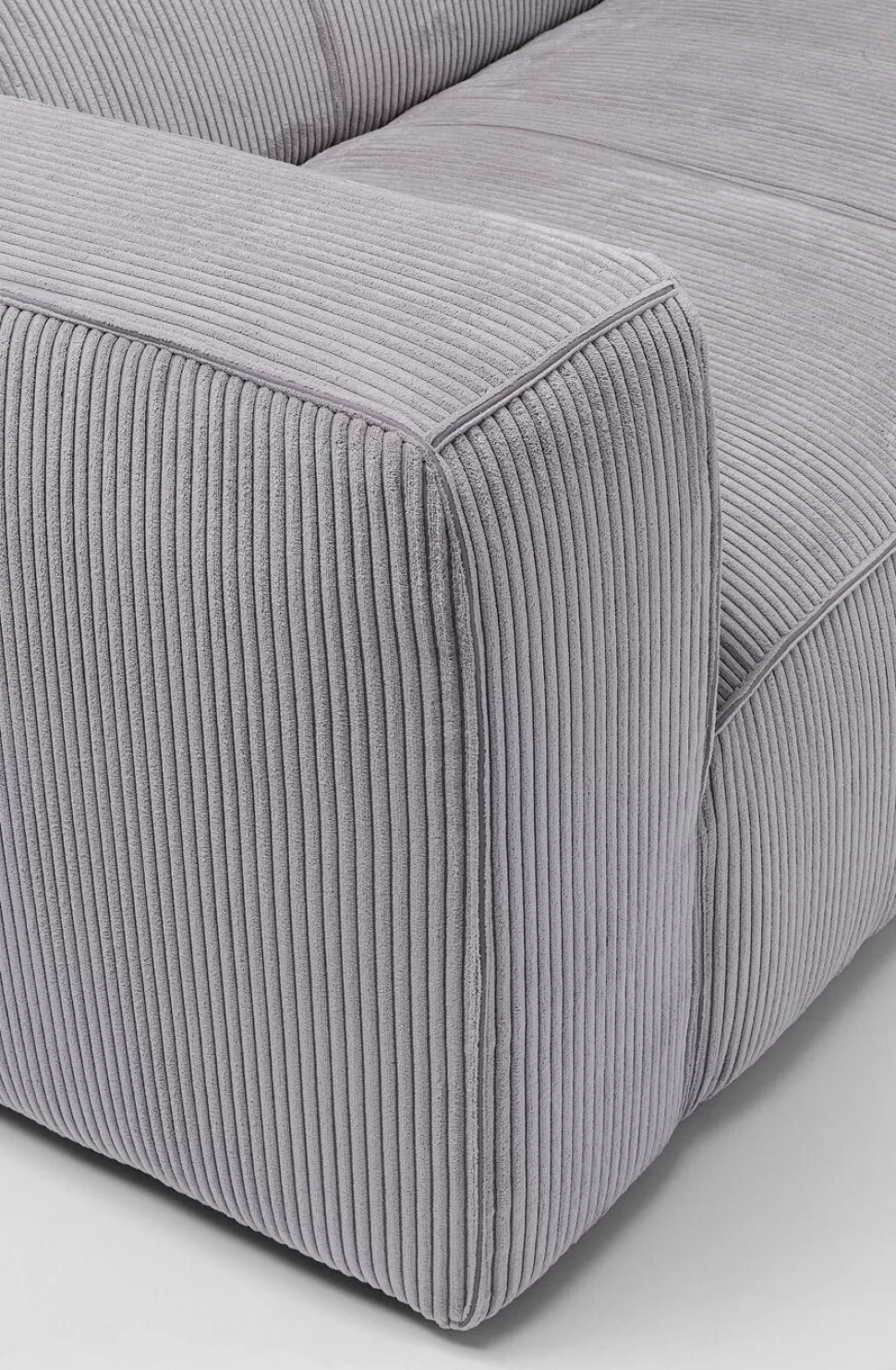 Sofy-KARE Design Sofa Cubetto Cord 3 Os. 220 Cm Jasnoszara