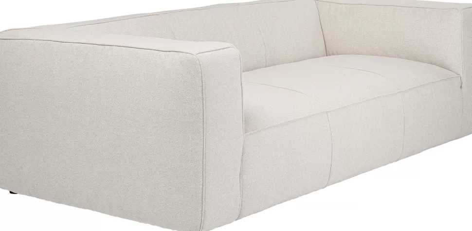Sofy-KARE Design Sofa Cubetto Cord 3 Os. 220 Cm Kremowa