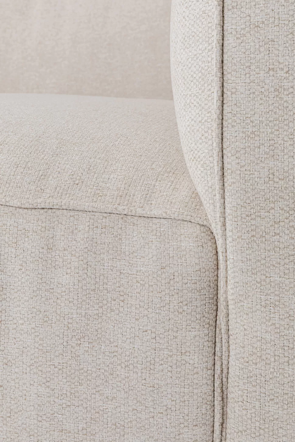 Sofy-KARE Design Sofa Cubetto Cord 3 Os. 220 Cm Kremowa