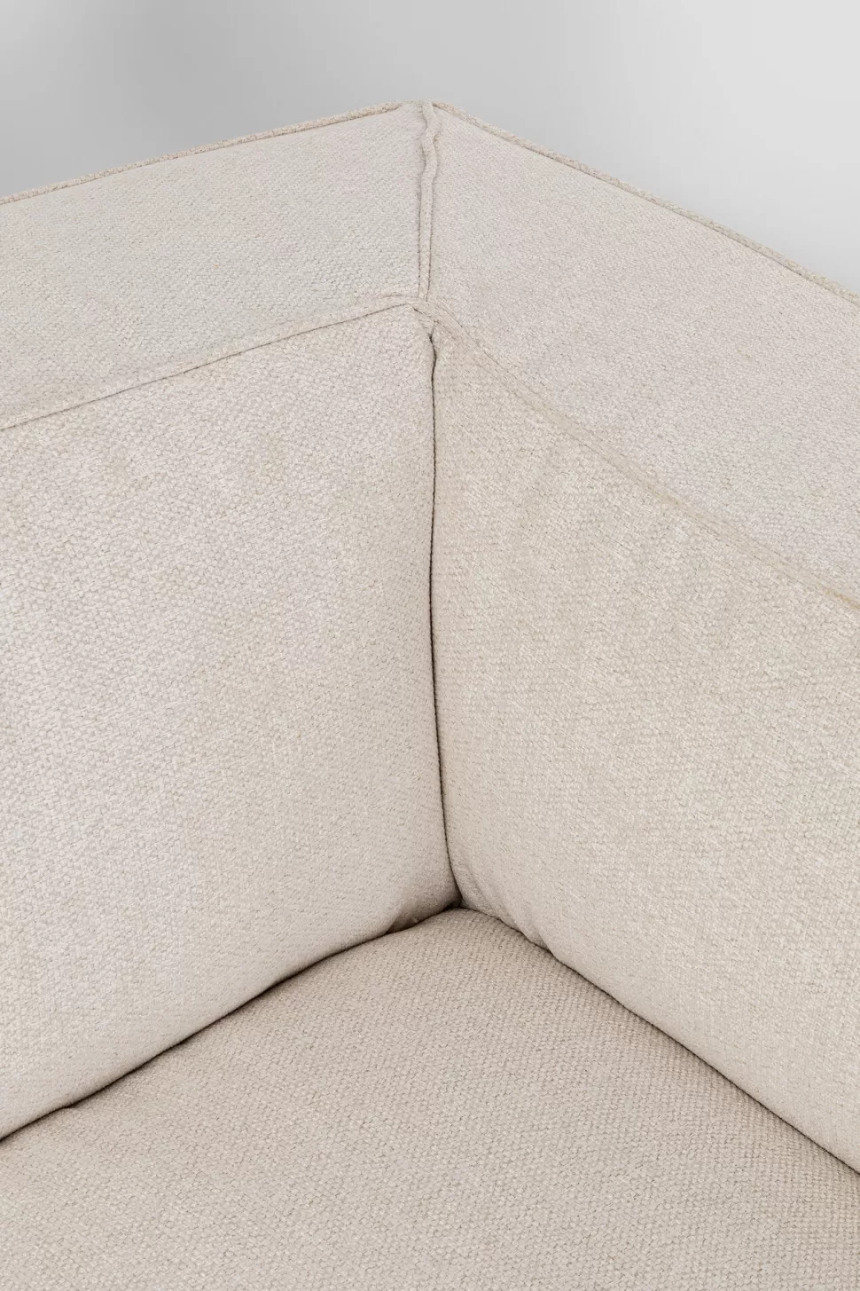 Sofy-KARE Design Sofa Cubetto Cord 3 Os. 220 Cm Kremowa