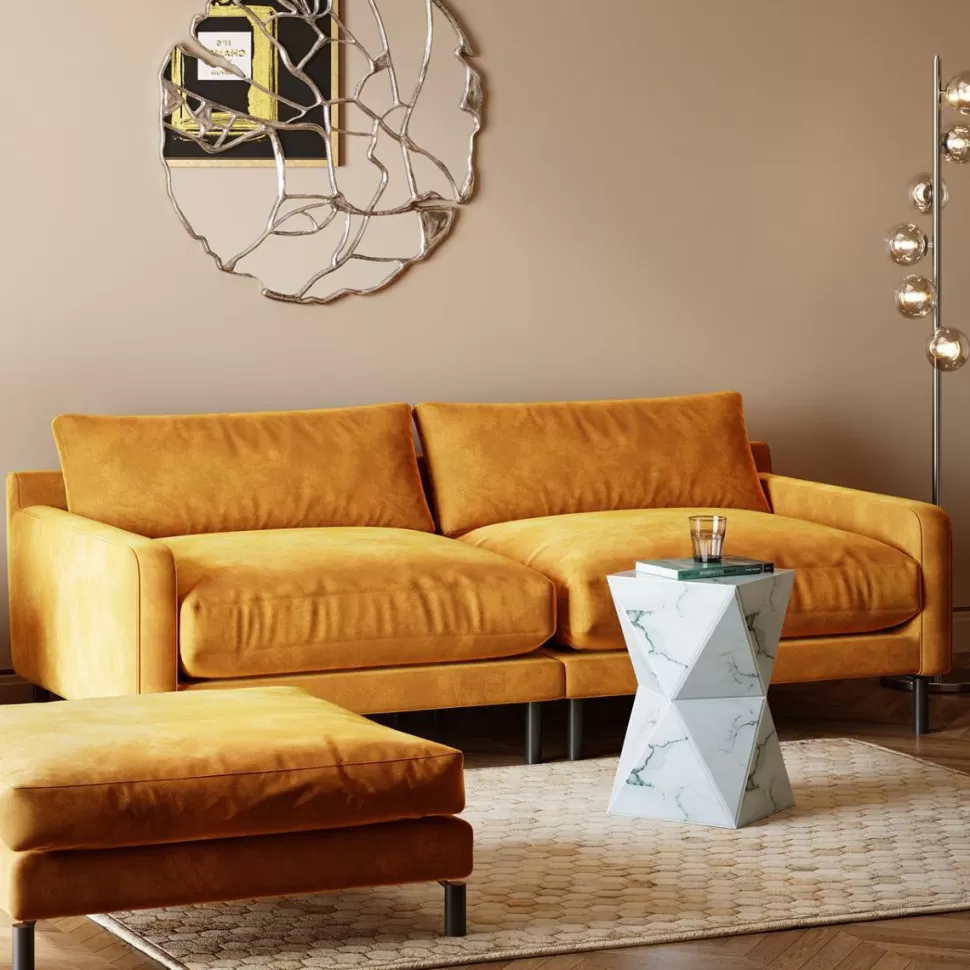 Sofy-KARE Design Sofa Discovery 2-os. 221 Cm Bursztynowa