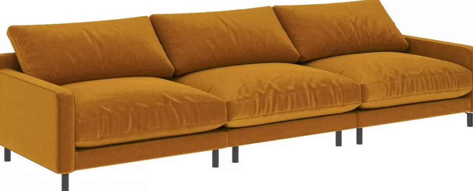 Sofy-KARE Design Sofa Discovery 3-os. 322 Cm Bursztynowa