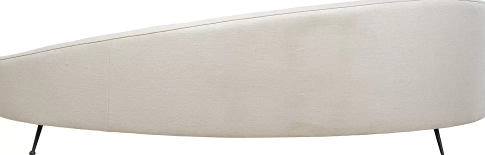 Sofy-KARE Design Sofa Duża Do Salonu Offwhite Nogi Czarne Stalowe 270 Cm