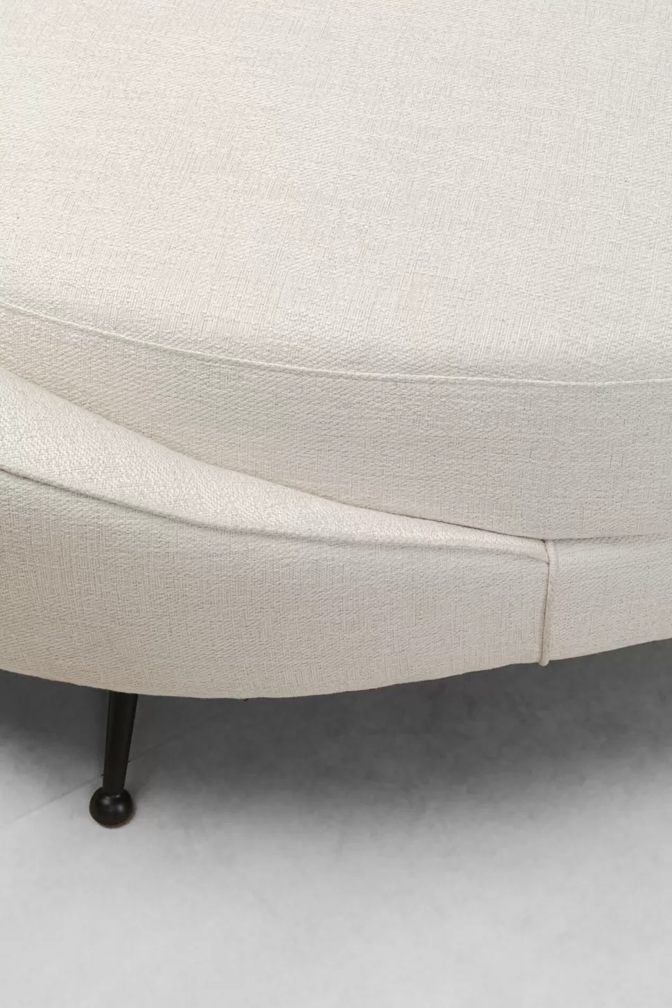 Sofy-KARE Design Sofa Duża Do Salonu Offwhite Nogi Czarne Stalowe 270 Cm