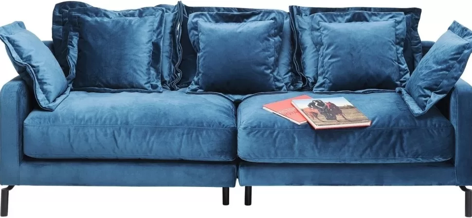 Sofy-KARE Design Sofa Lullaby 222x70 Cm Petrol