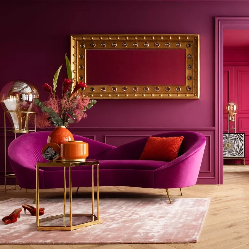 Sofy-KARE Design Sofa Night Fever 232 Cm Fioletowa