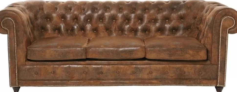 Sofy-KARE Design Sofa Oxford 3-osobowa Ekoskóra