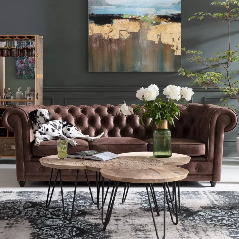 Sofy-KARE Design Sofa Oxford Vintage Smart 3 Os. 220 Cm